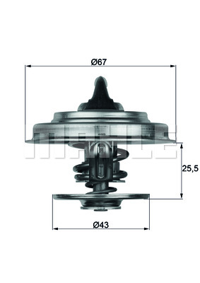 Termostat MAHLE TX 18 75D