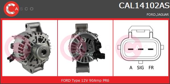 Alternator CASCO CAL14102AS