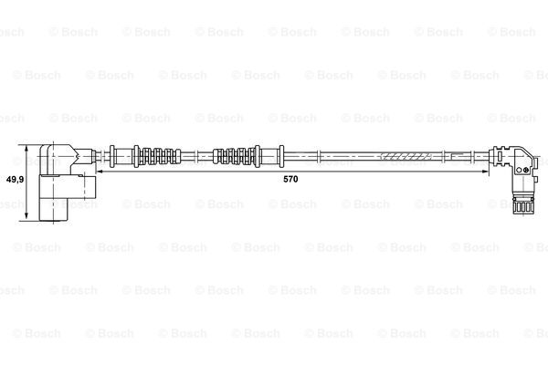 Czujnik ABS BOSCH 0 265 006 370
