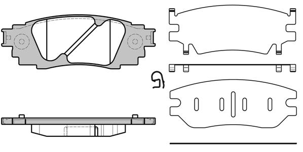 Klocki hamulcowe REMSA 1636.10