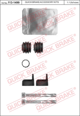 Zestaw naprawczy zacisk hamulcowy QUICK BRAKE 113-1499