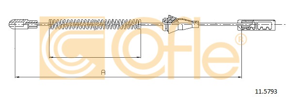 Linka hamulca ręcznego COFLE 11.5793