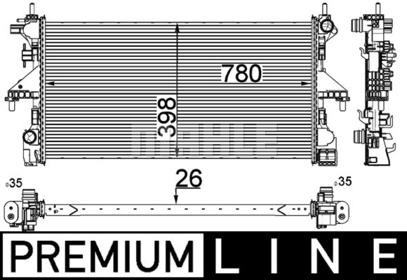 Chłodnica MAHLE CR 808 000P