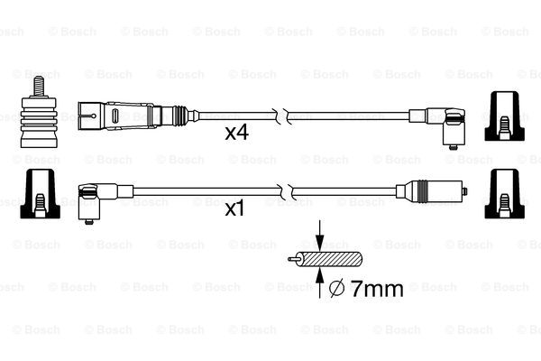 Przewody zapłonowe BOSCH 0 986 356 342