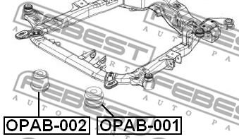 Łożyskowanie  korpusu osi FEBEST OPAB-001