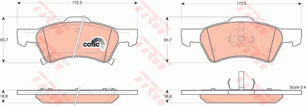 Klocki hamulcowe TRW GDB4129