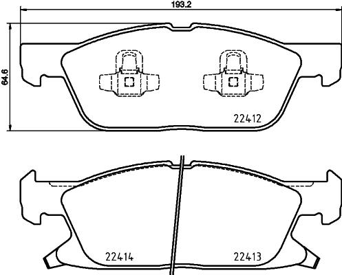 Klocki hamulcowe BREMBO P 24 188