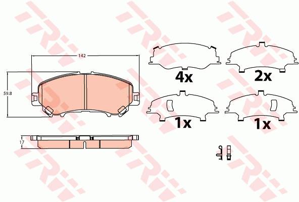 Klocki hamulcowe TRW GDB3622