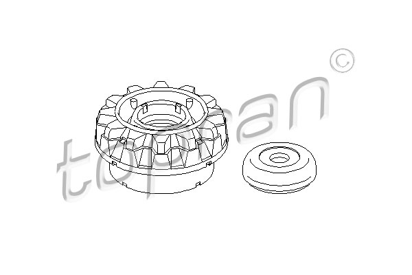 Mocowanie amortyzatora teleskopowego TOPRAN 108 563