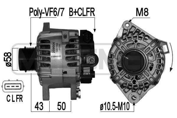 Alternator ERA 209004A