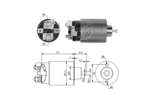 Elektromagnes rozrusznika ERA ZM698