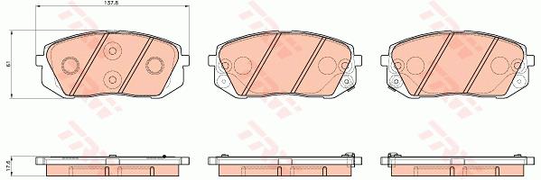 Klocki hamulcowe TRW GDB3530