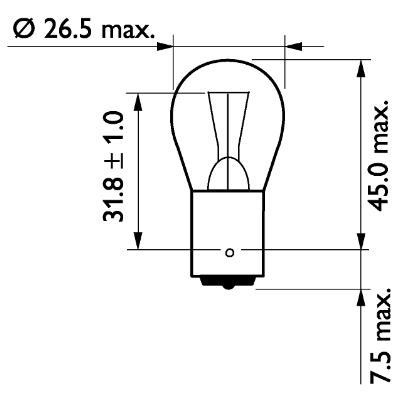 Żarówka kierunkowskazu PHILIPS 13498MDCP