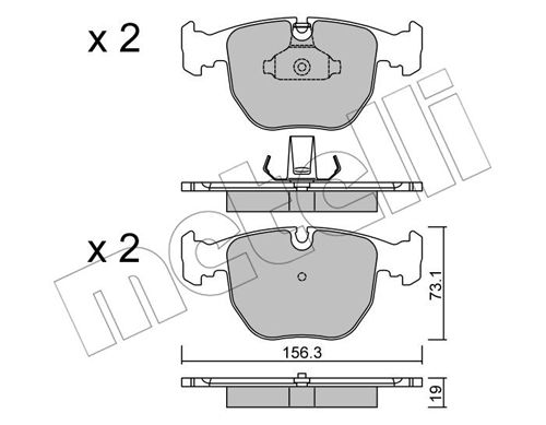 Klocki hamulcowe METELLI 22-0559-0