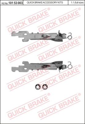 Regulacja szczęk hamulcowych QUICK BRAKE 101 53 003
