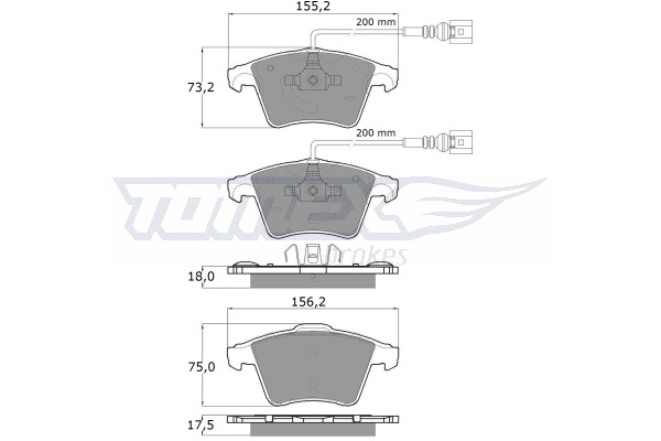 Klocki hamulcowe TOMEX BRAKES TX 13-931