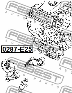 Rolka napinacza paska osprzętu FEBEST 0287-E25