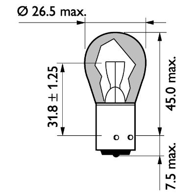Żarówka kierunkowskazu PHILIPS 13496MLCP