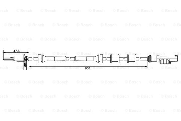 Czujnik ABS BOSCH 0 265 007 883