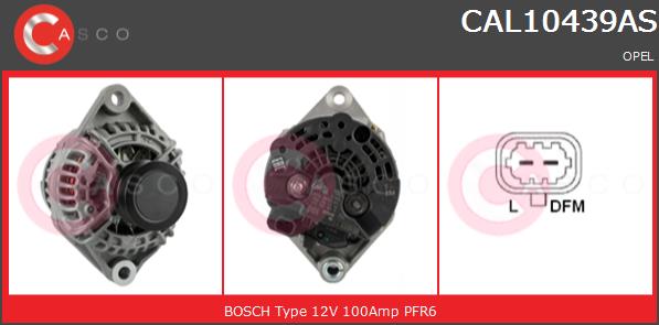 Alternator CASCO CAL10439AS