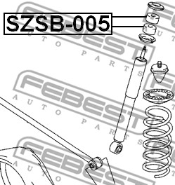 Tuleja montażowa amortyzatora FEBEST SZSB-005