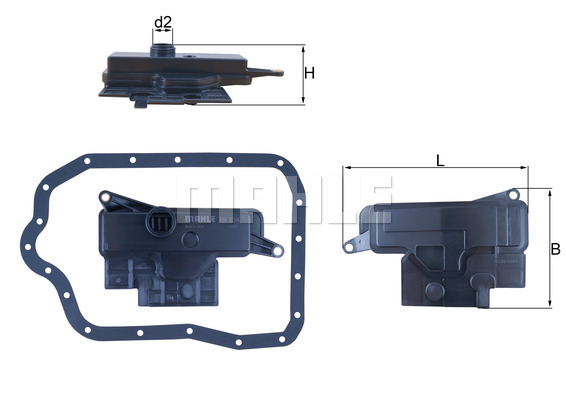 Filtr automatycznej skrzyni biegów MAHLE HX 234D