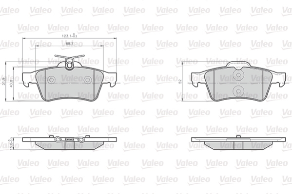 Klocki hamulcowe VALEO 872137