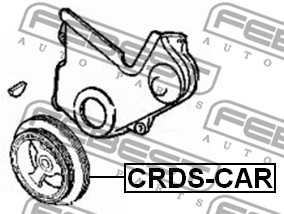 Koło pasowe wału korbowego FEBEST CRDS-CAR