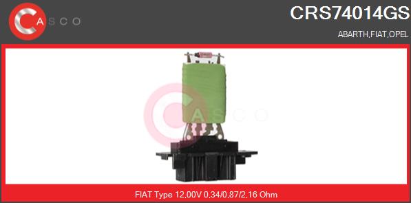 Opornik wentylatora CASCO CRS74014GS