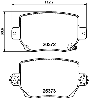 Klocki hamulcowe HELLA 8DB 355 041-041
