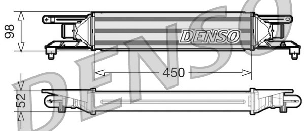 Chłodnica powietrza intercooler DENSO DIT01001
