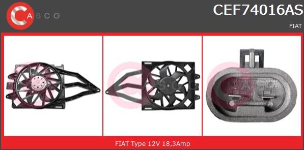 Wentylator CASCO CEF74016AS