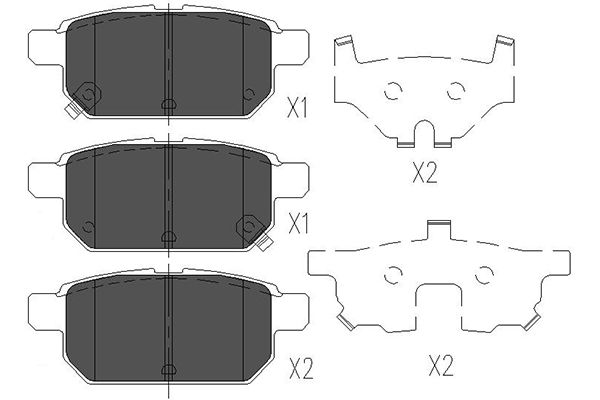 Klocki hamulcowe KAVO PARTS KBP-8526