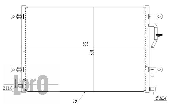 Skraplacz klimatyzacji ABAKUS 003-016-0008