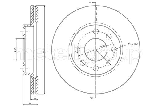 Tarcza hamulcowa METELLI 23-0569C