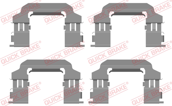 Zestaw akcesoriów montażowych  klocków hamulcowych QUICK BRAKE 109-0138