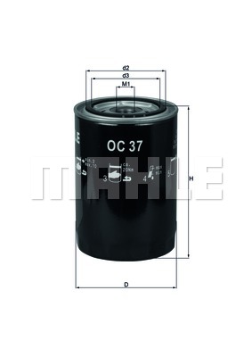 Filtr oleju MAHLE OC 37
