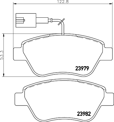 Klocki hamulcowe HELLA 8DB 355 015-491