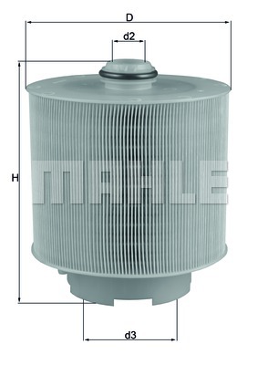 Filtr powietrza KNECHT LX 1006/2D