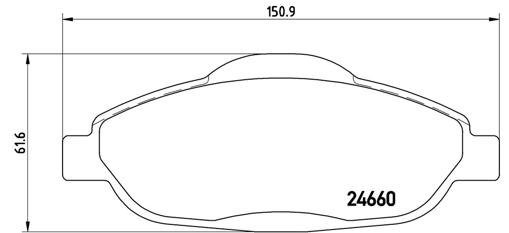 Klocki hamulcowe BREMBO P 61 101X