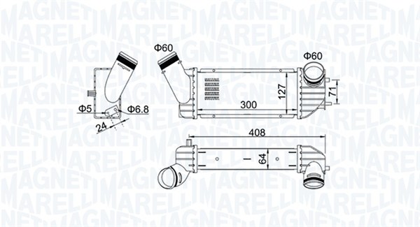 Chłodnica powietrza intercooler MAGNETI MARELLI 351319204340