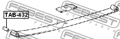 Tuleja pióra resora FEBEST TAB-432