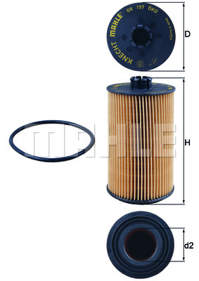 Filtr oleju KNECHT OX 157D