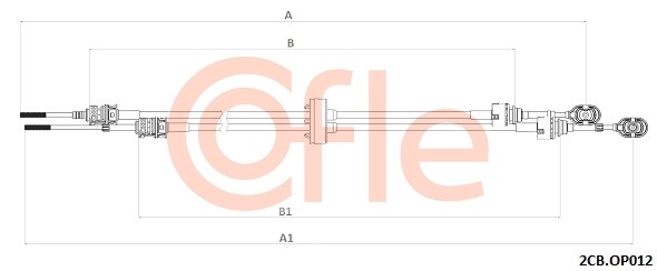Linka dźwigni zmiany biegów COFLE 2CB.OP012