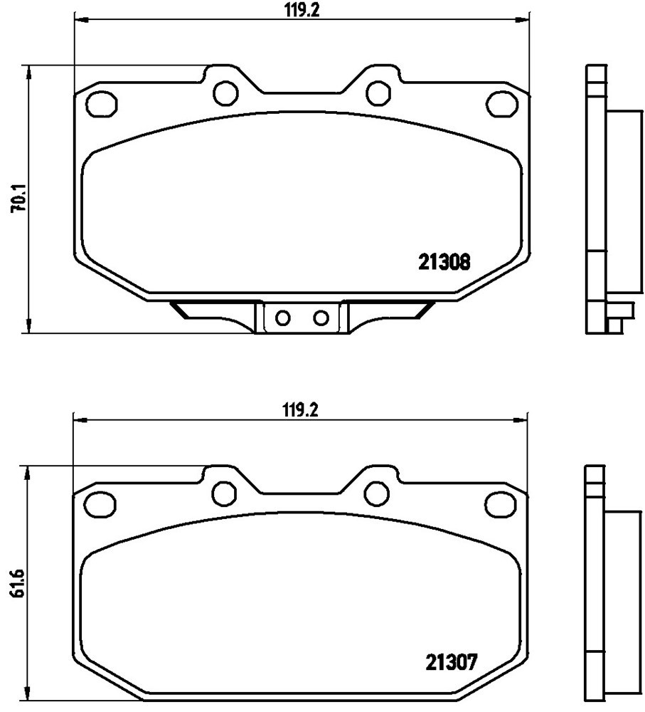 Klocki hamulcowe BREMBO P 56 025