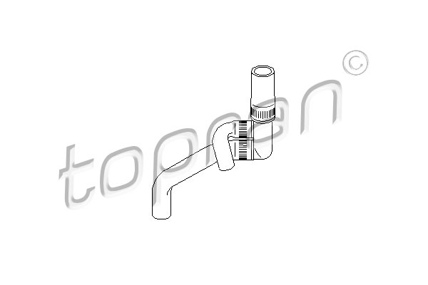 Przewód układu chłodzenia TOPRAN 109 020
