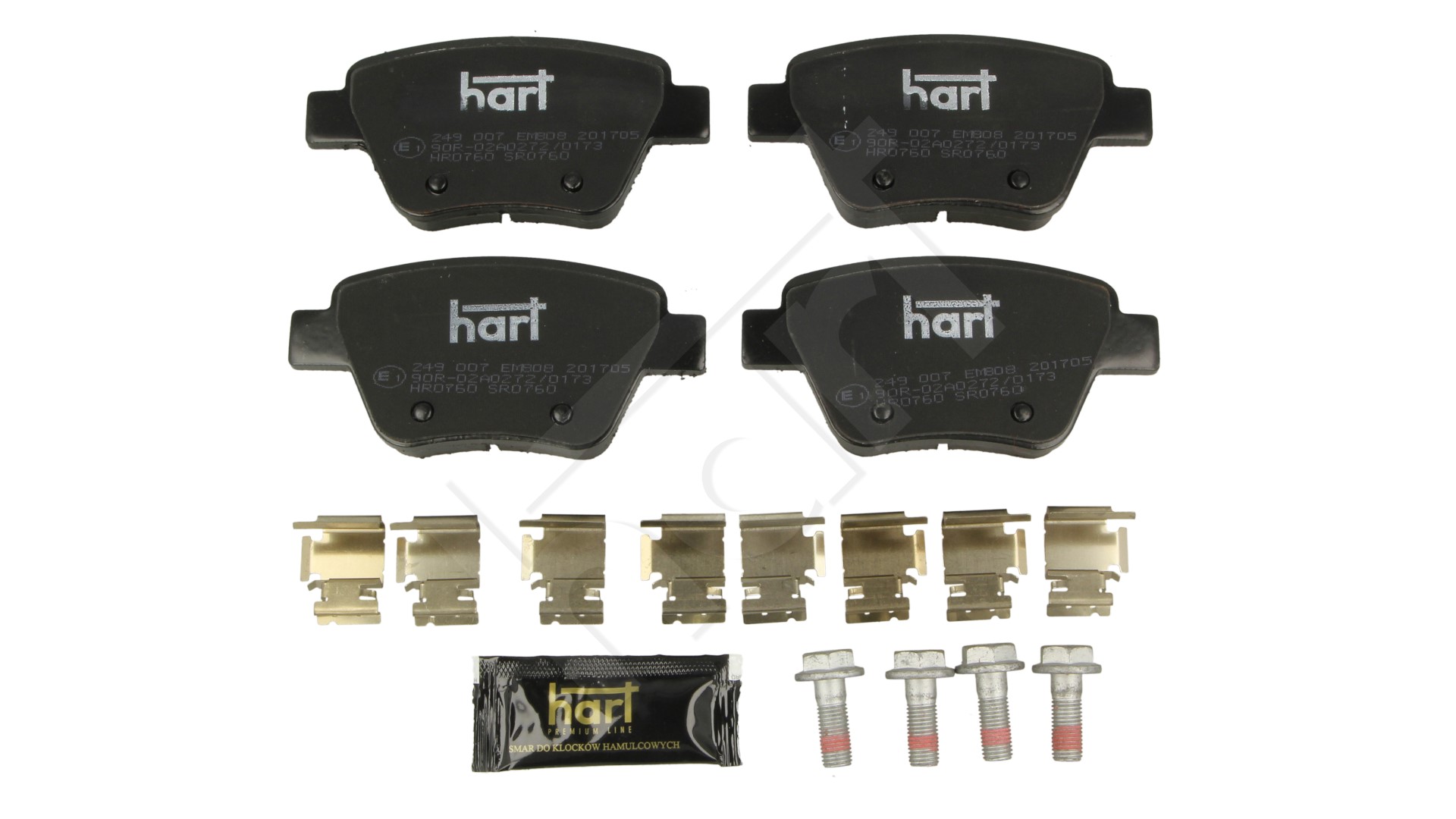 Klocki hamulcowe HART 249 007