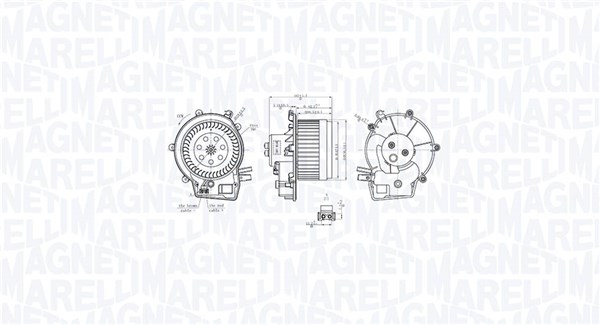 Wentylator wewnętrzny MAGNETI MARELLI 069412763010