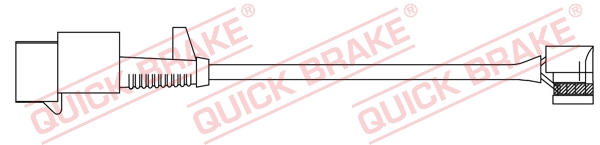 Czujnik zużycia klocków QUICK BRAKE WS 0405 A