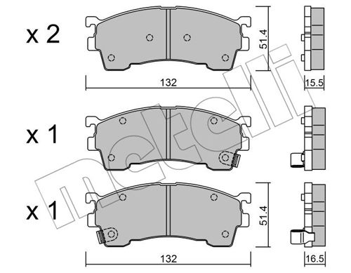 Klocki hamulcowe METELLI 22-0223-1